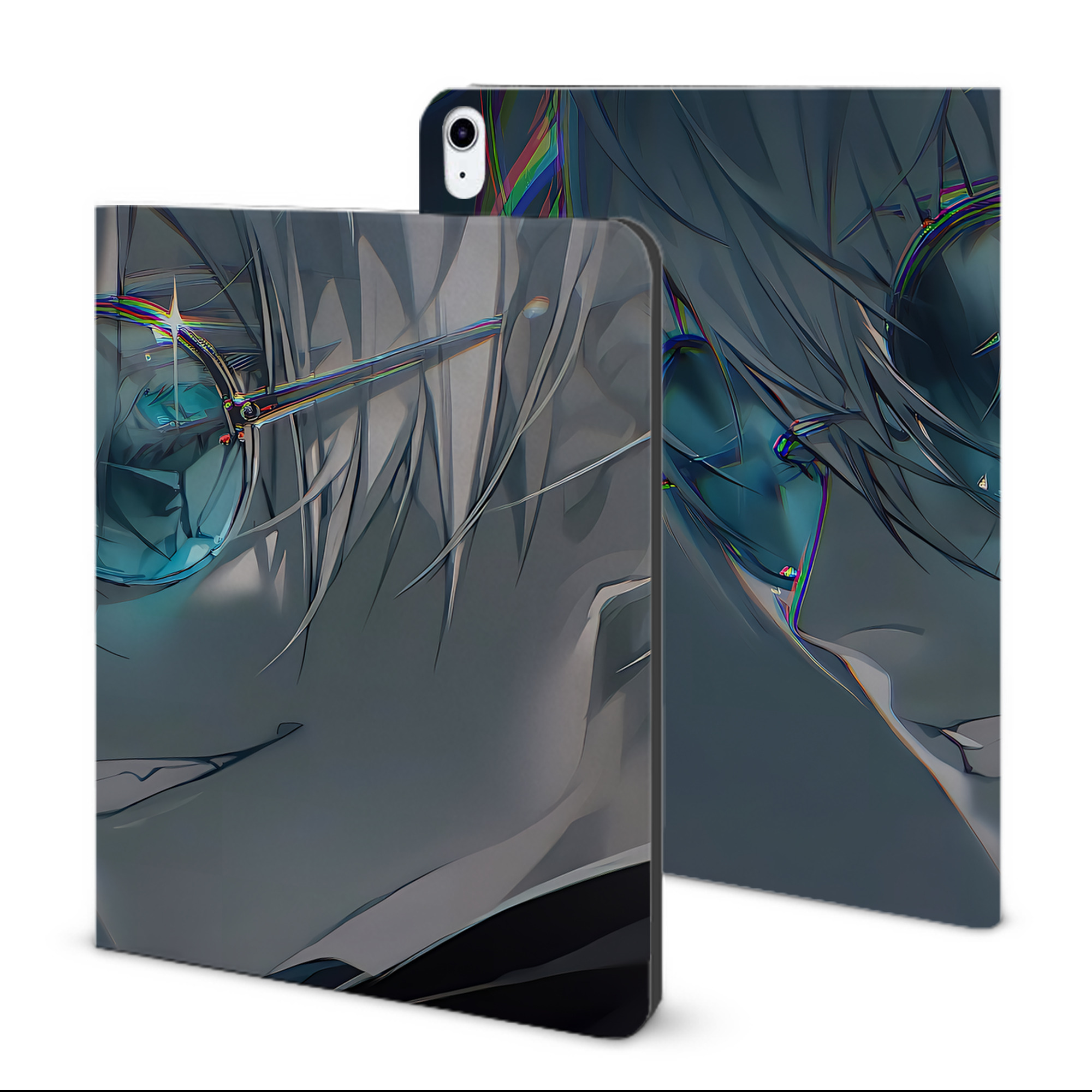 （画像用） 呪術廻戦 Jujutsu Kaisen IPad ケース ブック型 PUレザー TPU 耐衝撃 軽量 薄型 ペン収納なし 全面保護 IPad 各モデル対応